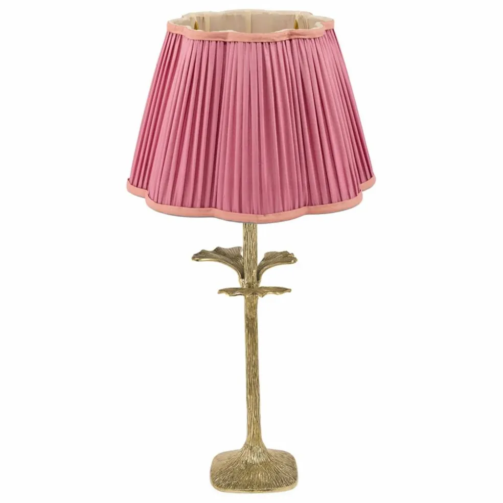 Abat-jour en soie Diya | Rose fuschia