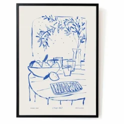 Affiche A3 Citrus and Salt par Blakely Made | Bleu