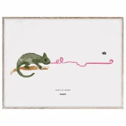 Affiche Charlie the Chameleon 40x30 cm