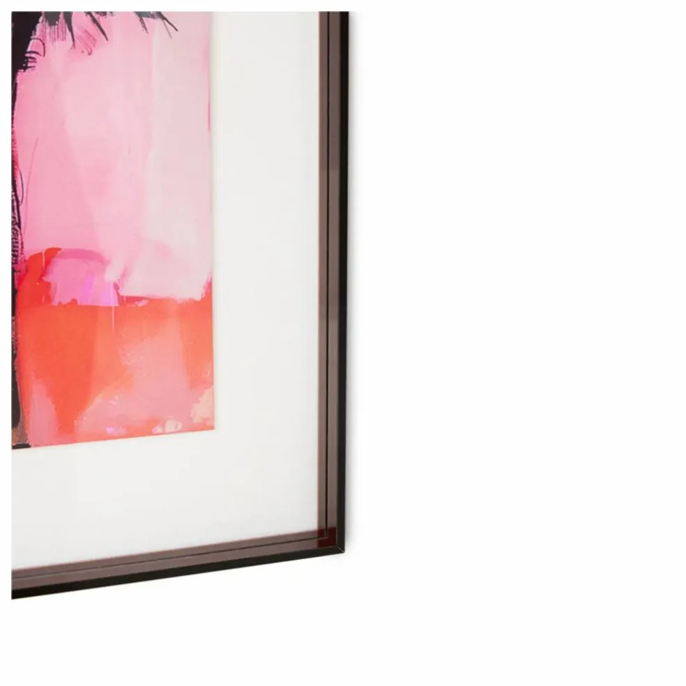 Affiche encadrée Palmiers | Rose