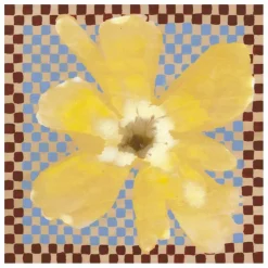 Affiche Flower with Checks 03 par Liat Greenberg