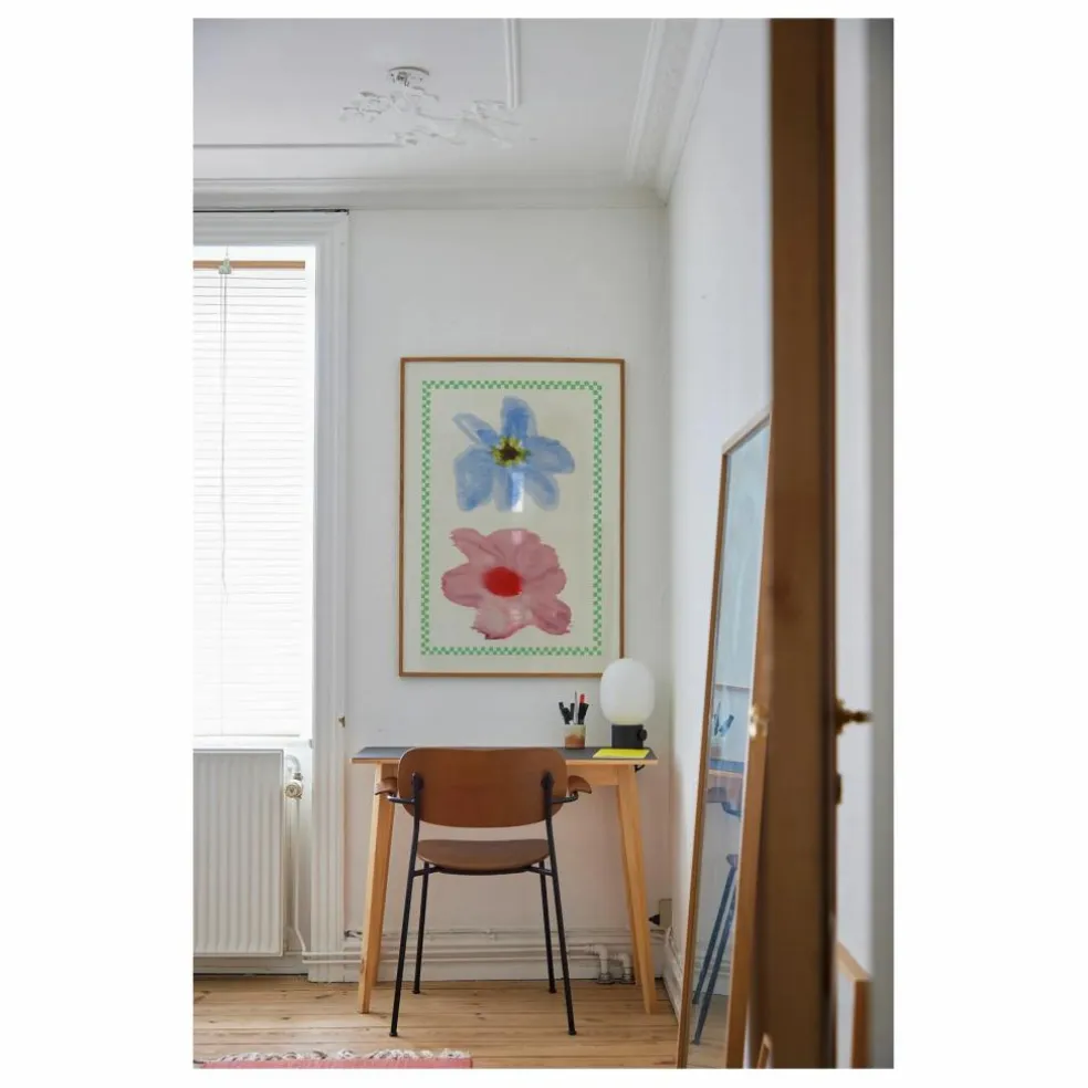 Affiche Flower with Checks 01 par Liat Greenberg