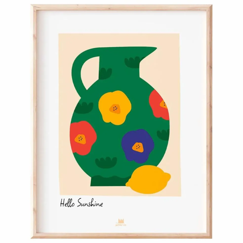 Affiche Hello Sunshine | Vert