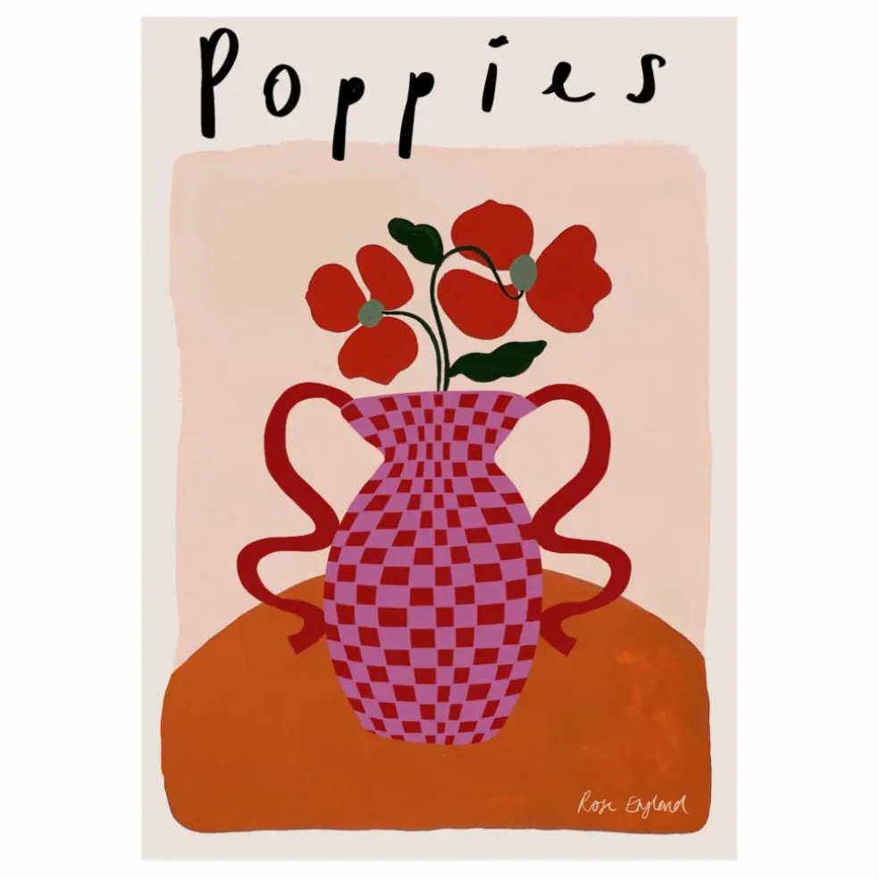 Affiche Poppies | Rose