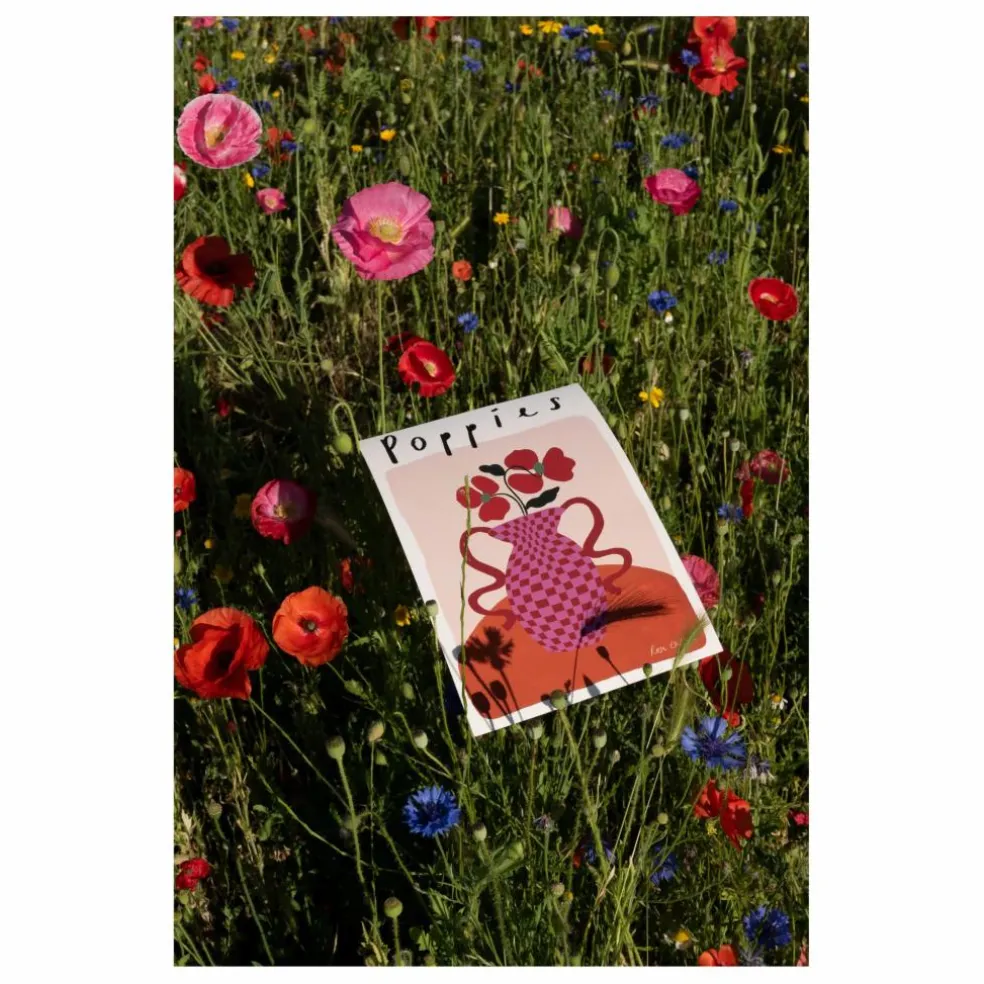 Affiche Poppies | Rose
