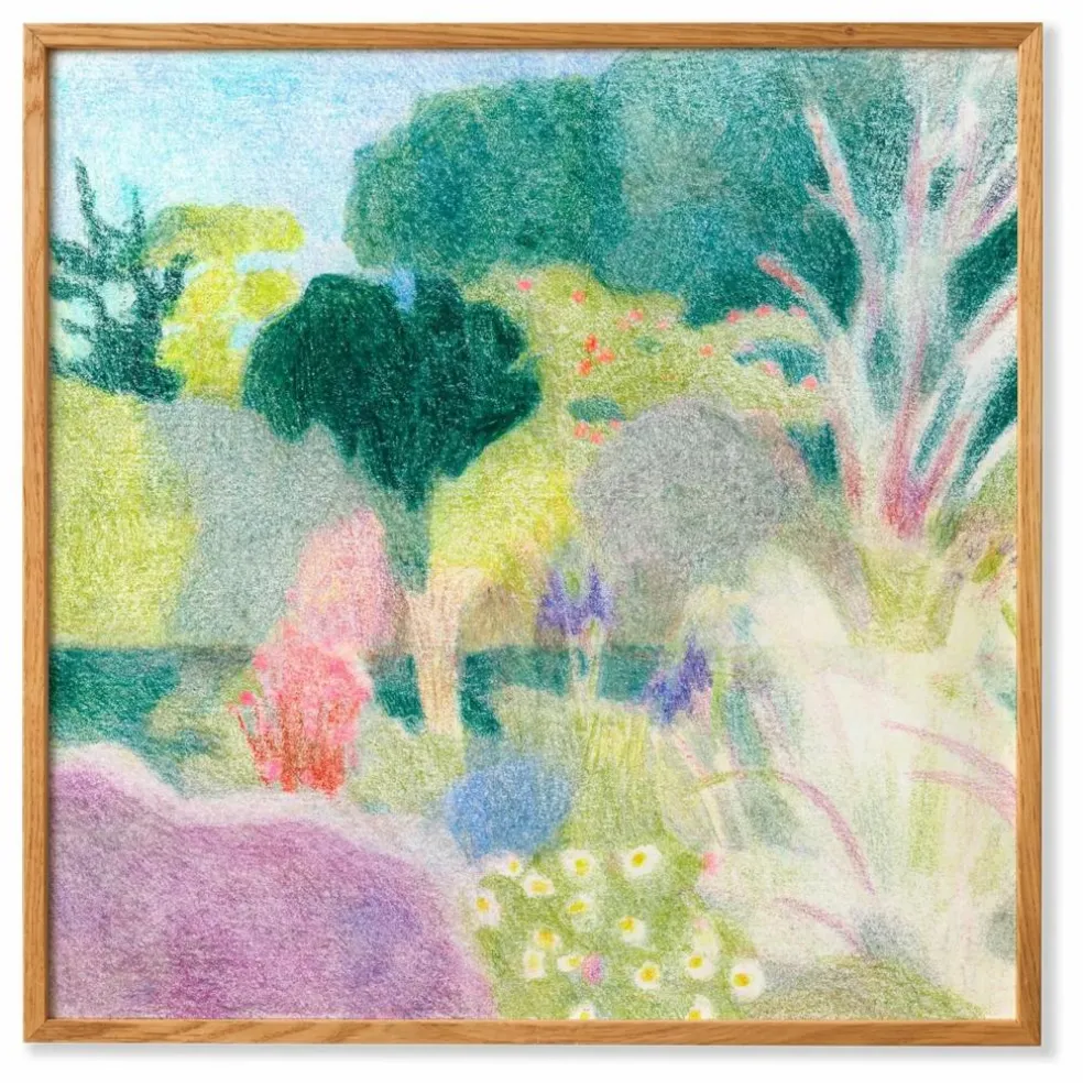 Affiche Un Jardin à Kergoët par Line Hachem