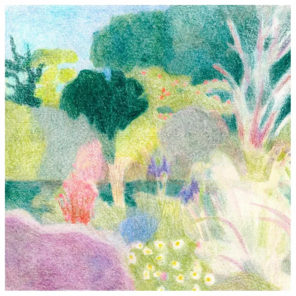 Affiche Un Jardin à Kergoët par Line Hachem