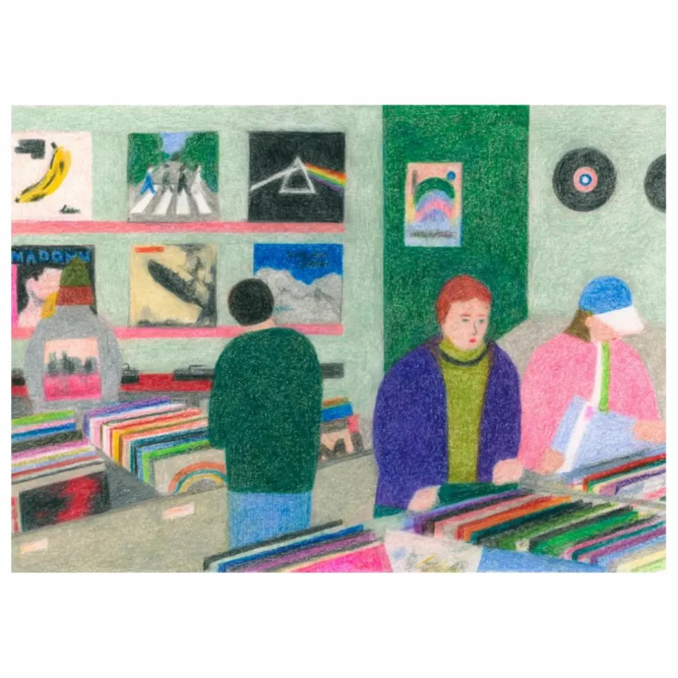Affiche Vinyl Shop par Line Hachem