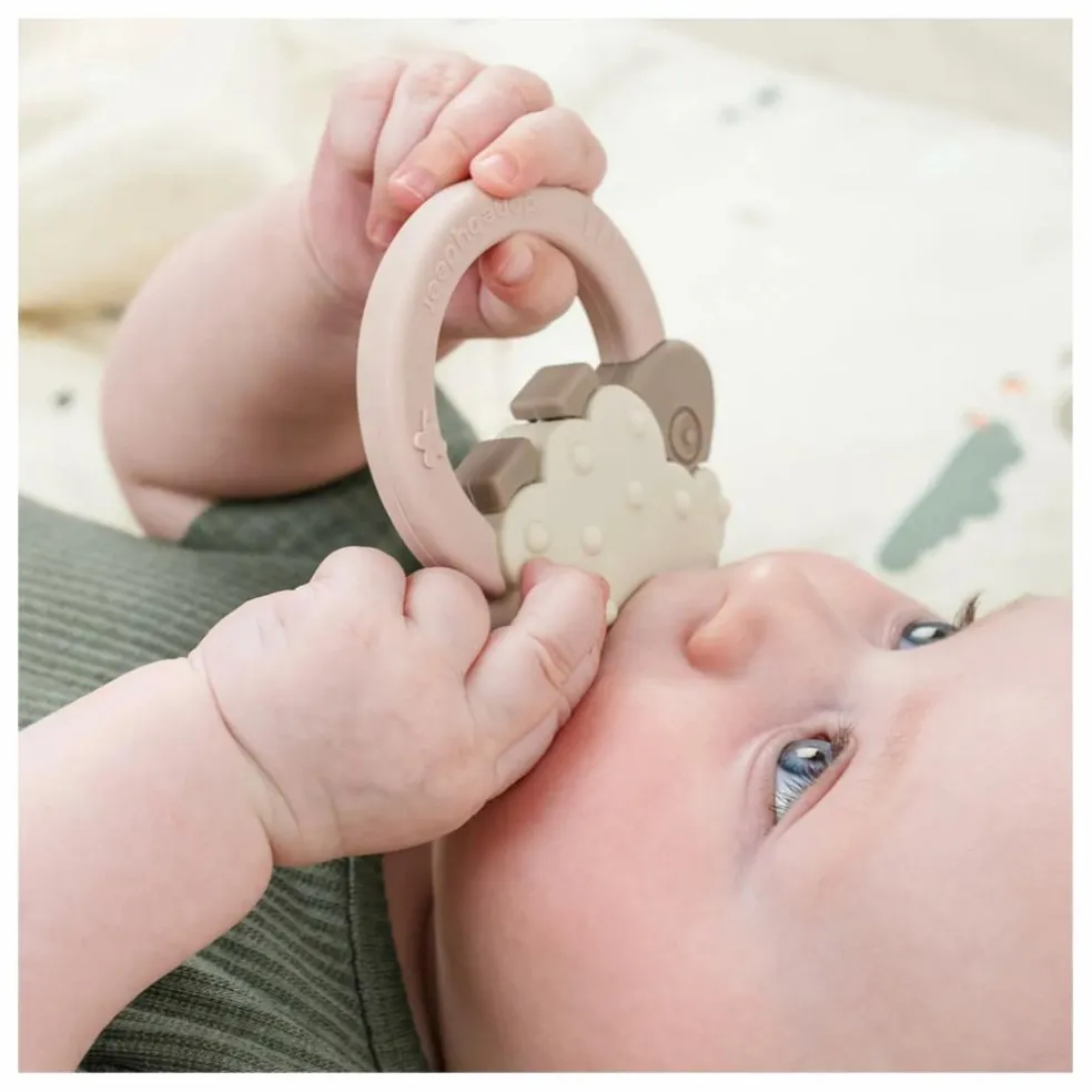 Anneau de dentition Sheepy | Rose
