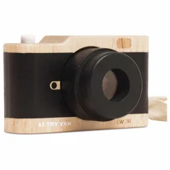 Appareil photo kaléidoscope en bois | Noir