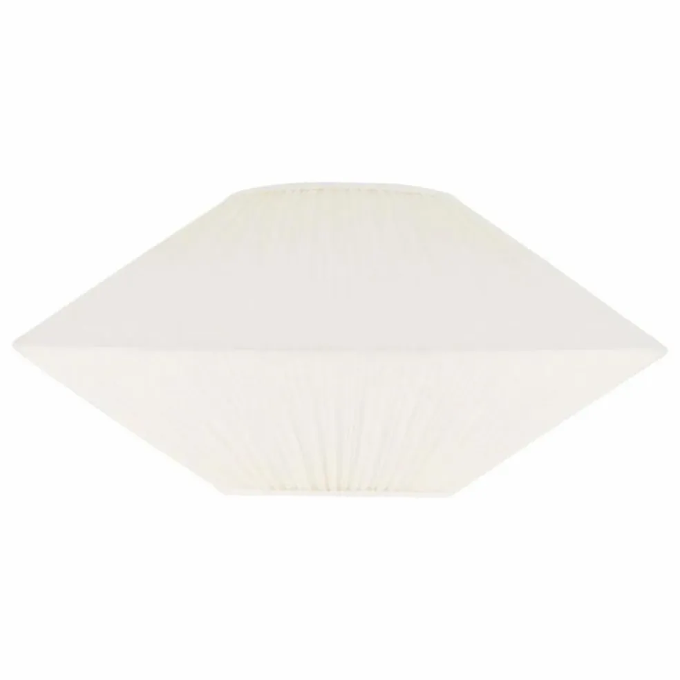 Applique Brera demi soucoupe en coton plissé | Crème