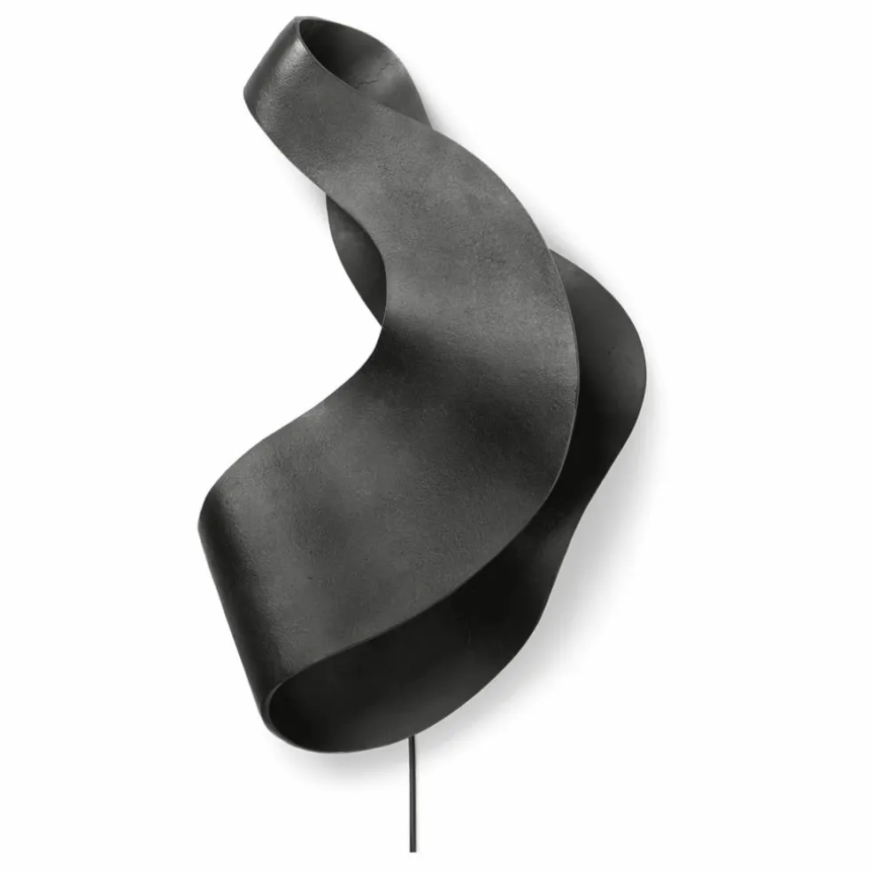 Applique Oyster en aluminium recyclé | Noir