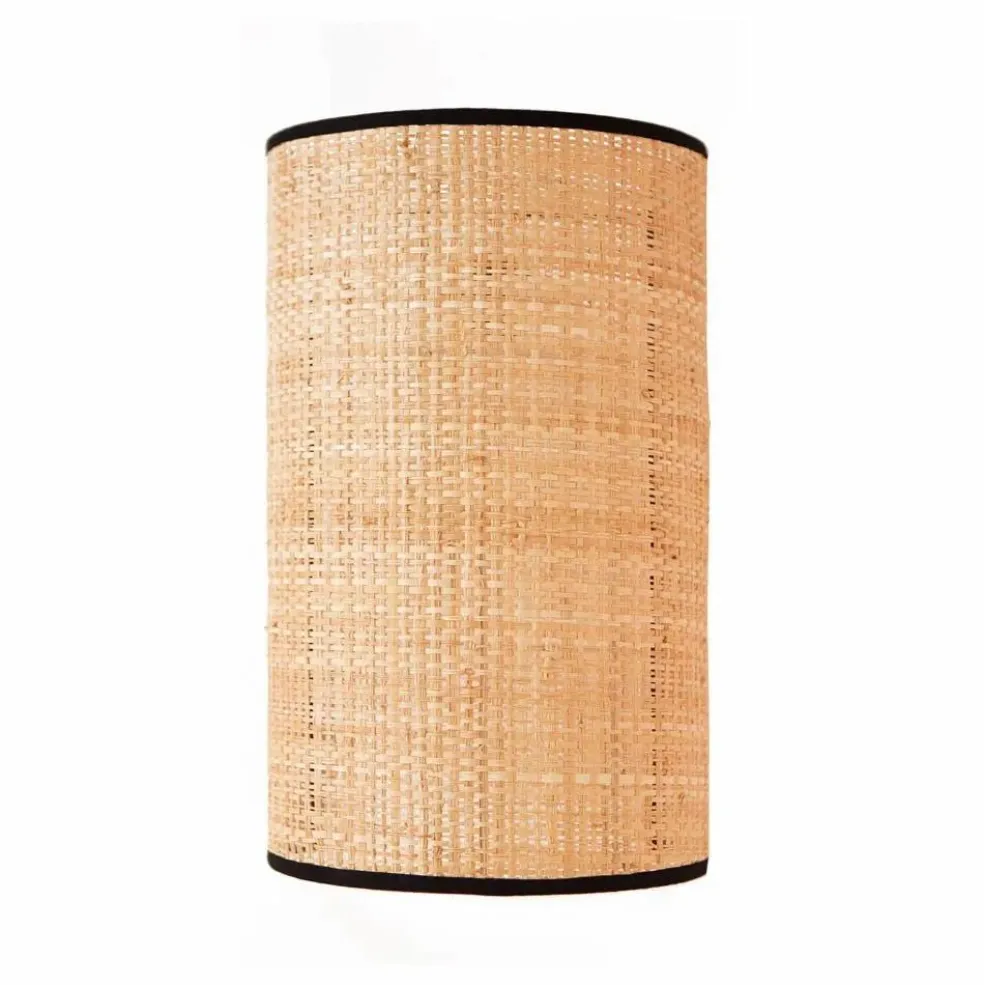 Applique Sperone en rabane | Noir