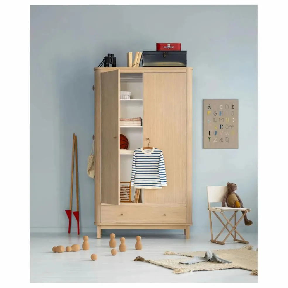 Armoire 2 portes Wood | Chêne