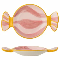 Assiette Caramella en grès | Rose
