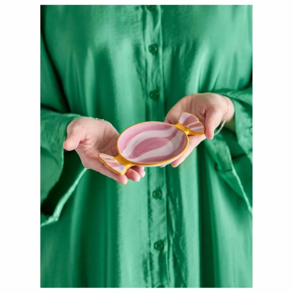 Assiette Caramella en grès | Rose
