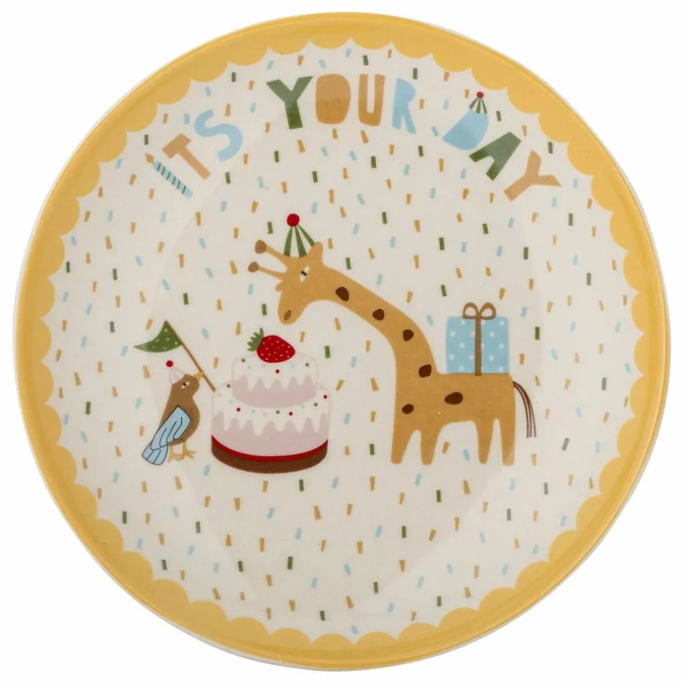 Assiette Celebrate | Jaune