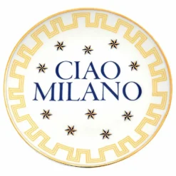 Assiette Ciao Milano | Jaune