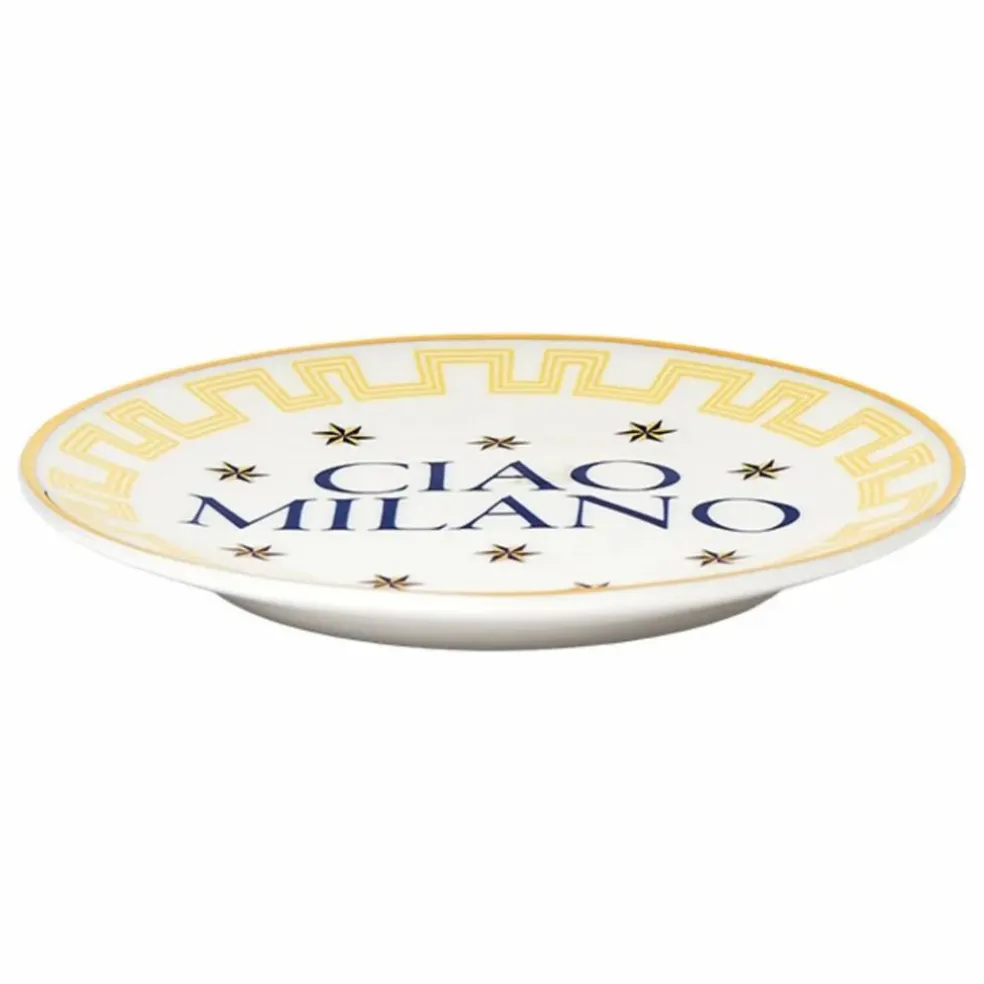 Assiette Ciao Milano | Jaune