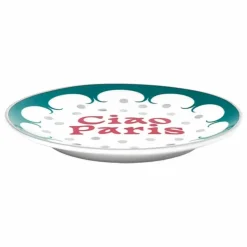 Assiette Ciao Paris | Vert foncé