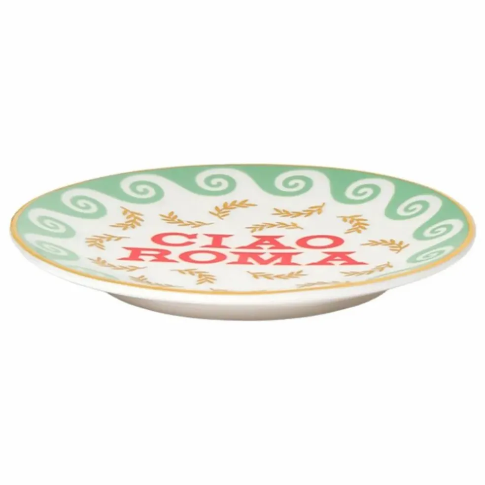 Assiette Ciao Roma | Vert