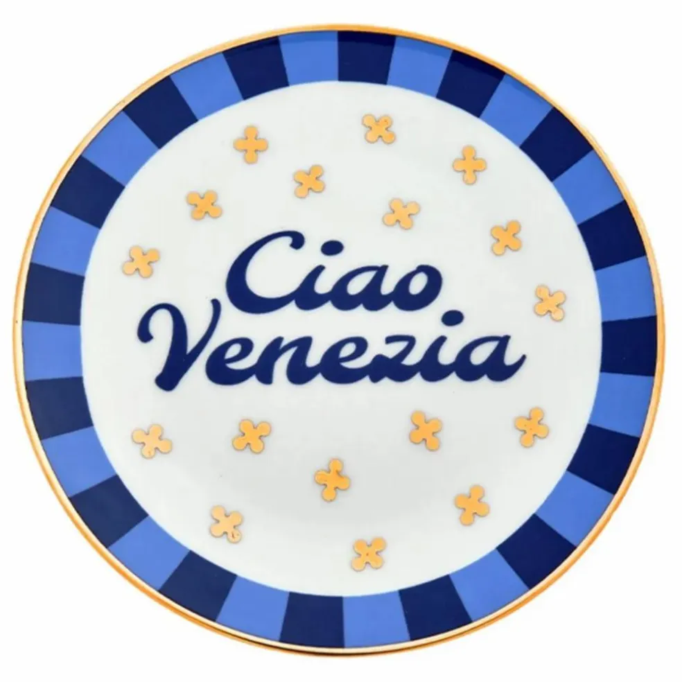 Assiette Ciao Venezia | Bleu