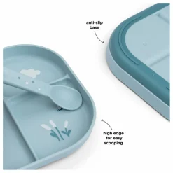 Assiette compartimentée Elphee | Bleu ciel