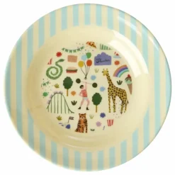 Assiette creuse en mélamine Fun Fair | Bleu
