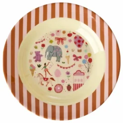 Assiette creuse en mélamine Fun Fair | Rose