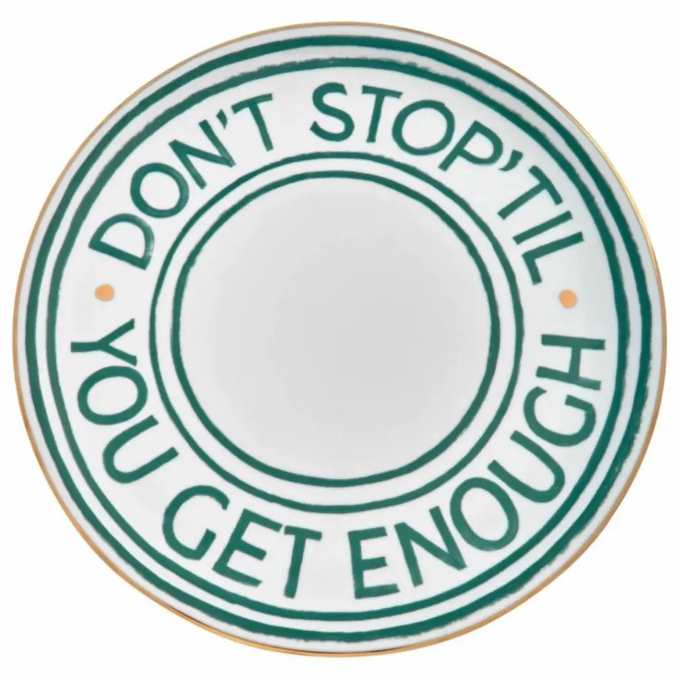 Assiette Don't Stop | Vert