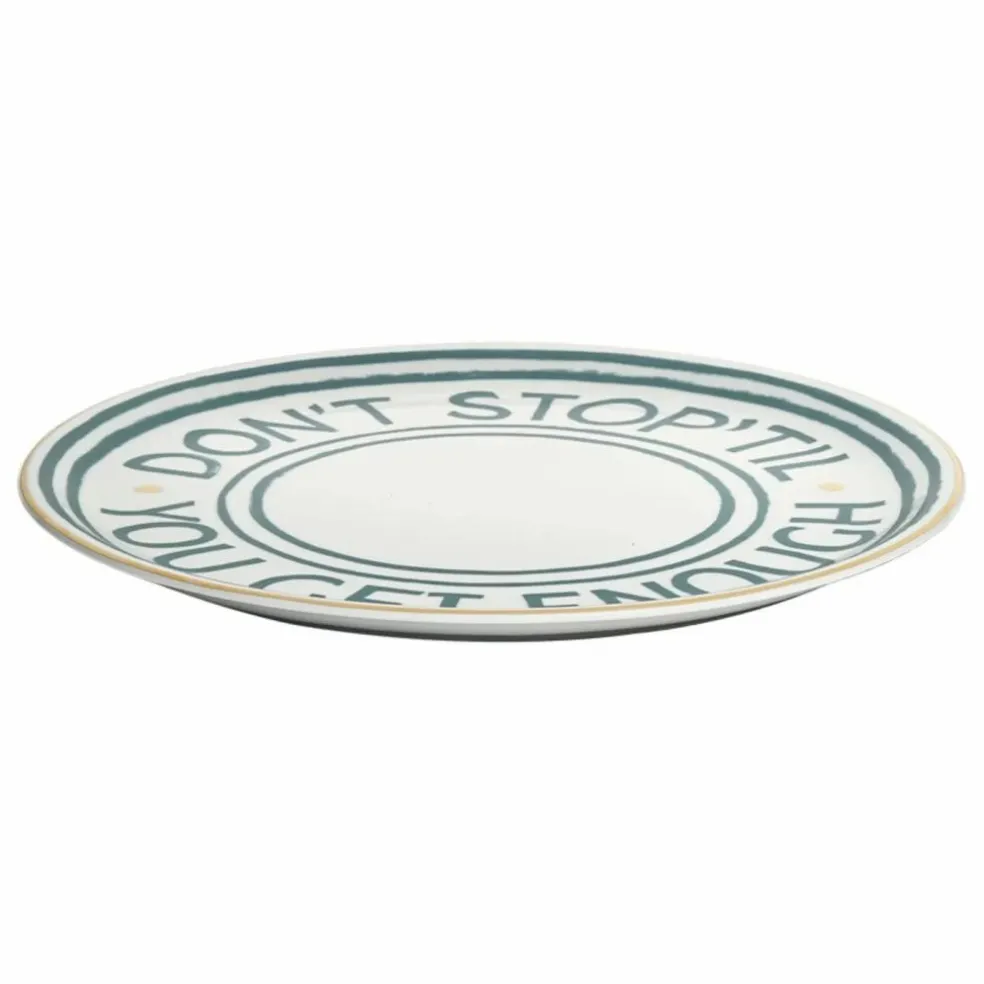 Assiette Don't Stop | Vert