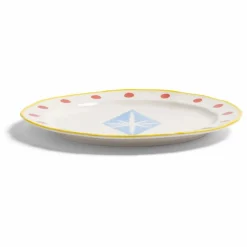 Assiette en porcelaine Festivo | Bleu ciel
