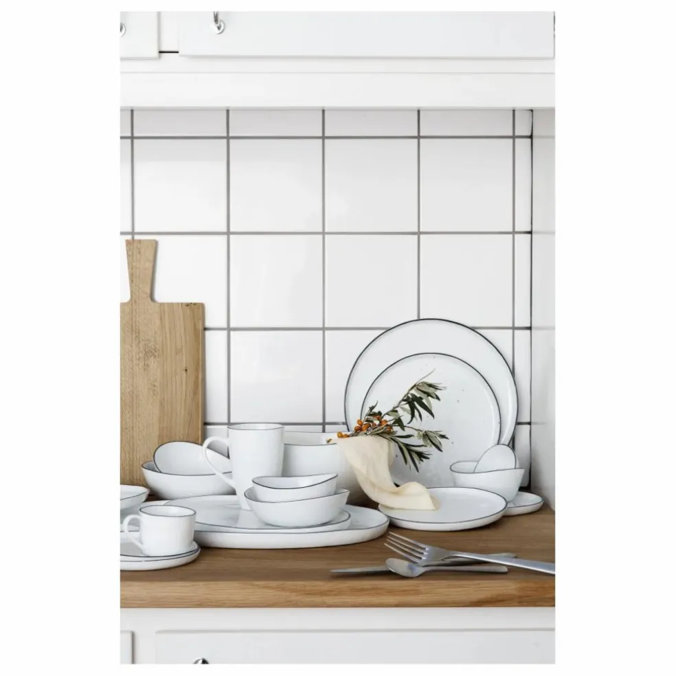 Assiette en porcelaine Salt