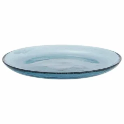 Assiette en verre coloré | Bleu
