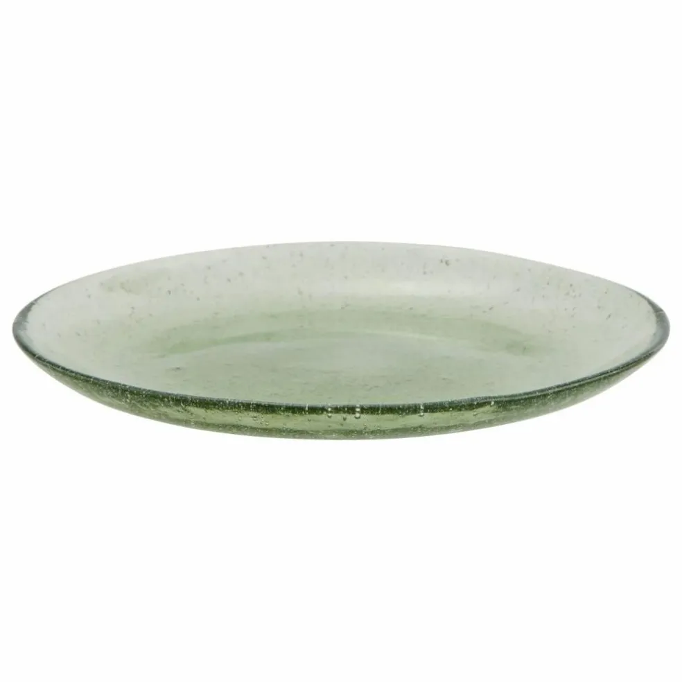 Assiette en verre coloré | Vert