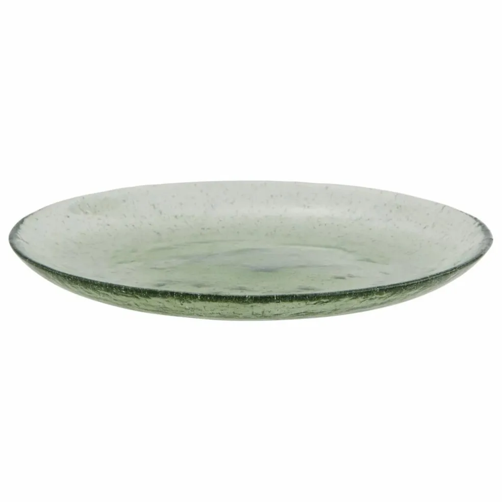 Assiette en verre coloré | Vert