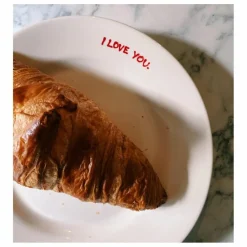 Assiette I Love You | Crème