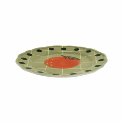 Assiette Orange | Vert d'eau