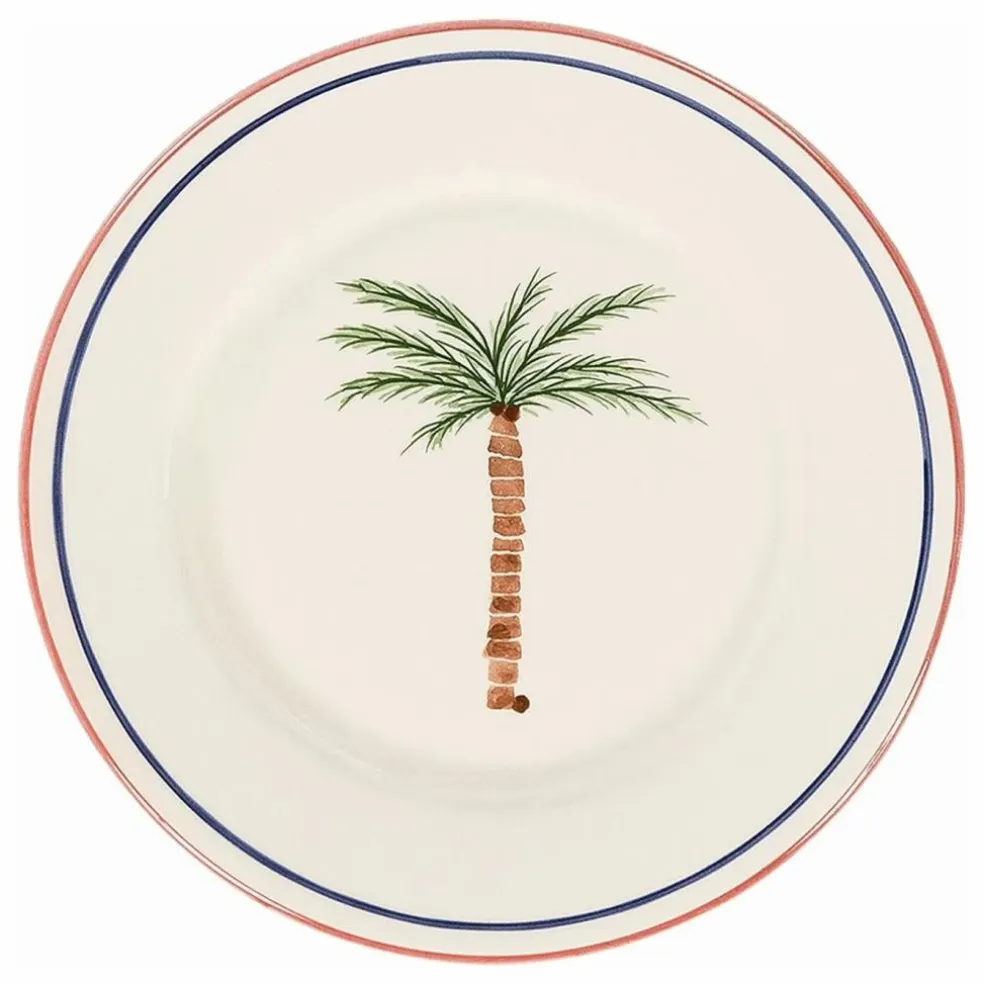 Assiette Palm Tree | Blanc
