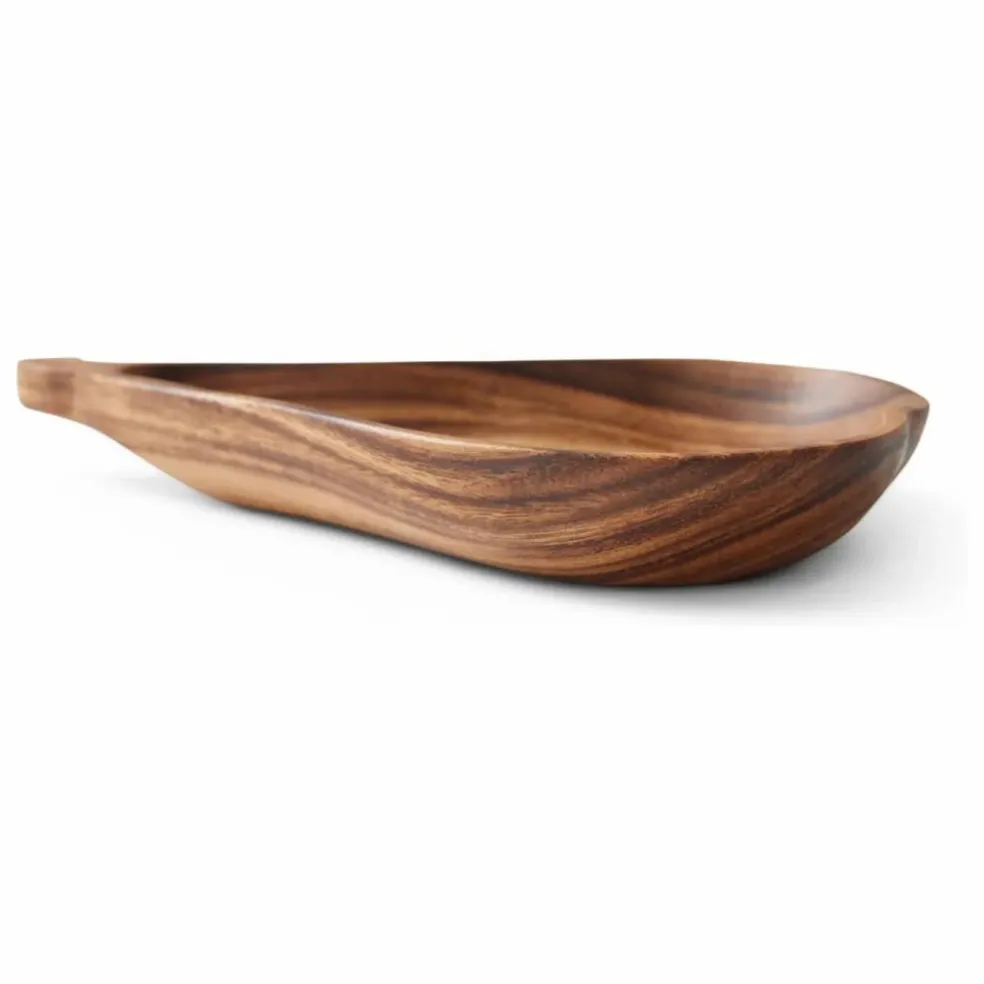 Assiette Poire en acacia