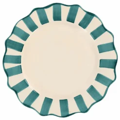 Assiette Scalloped | Vert sapin