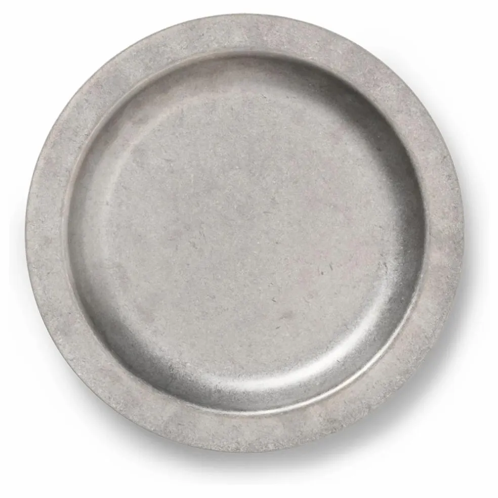 Assiette Tumbled | Acier