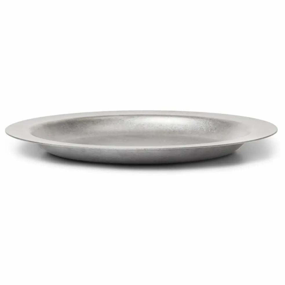 Assiette Tumbled | Acier