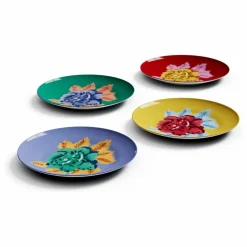 Assiettes à dessert Indian Tiger - Set de 4 | Multicolore