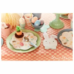 Assiettes à dîner icône de Pâques - Set de 8 | Pastel
