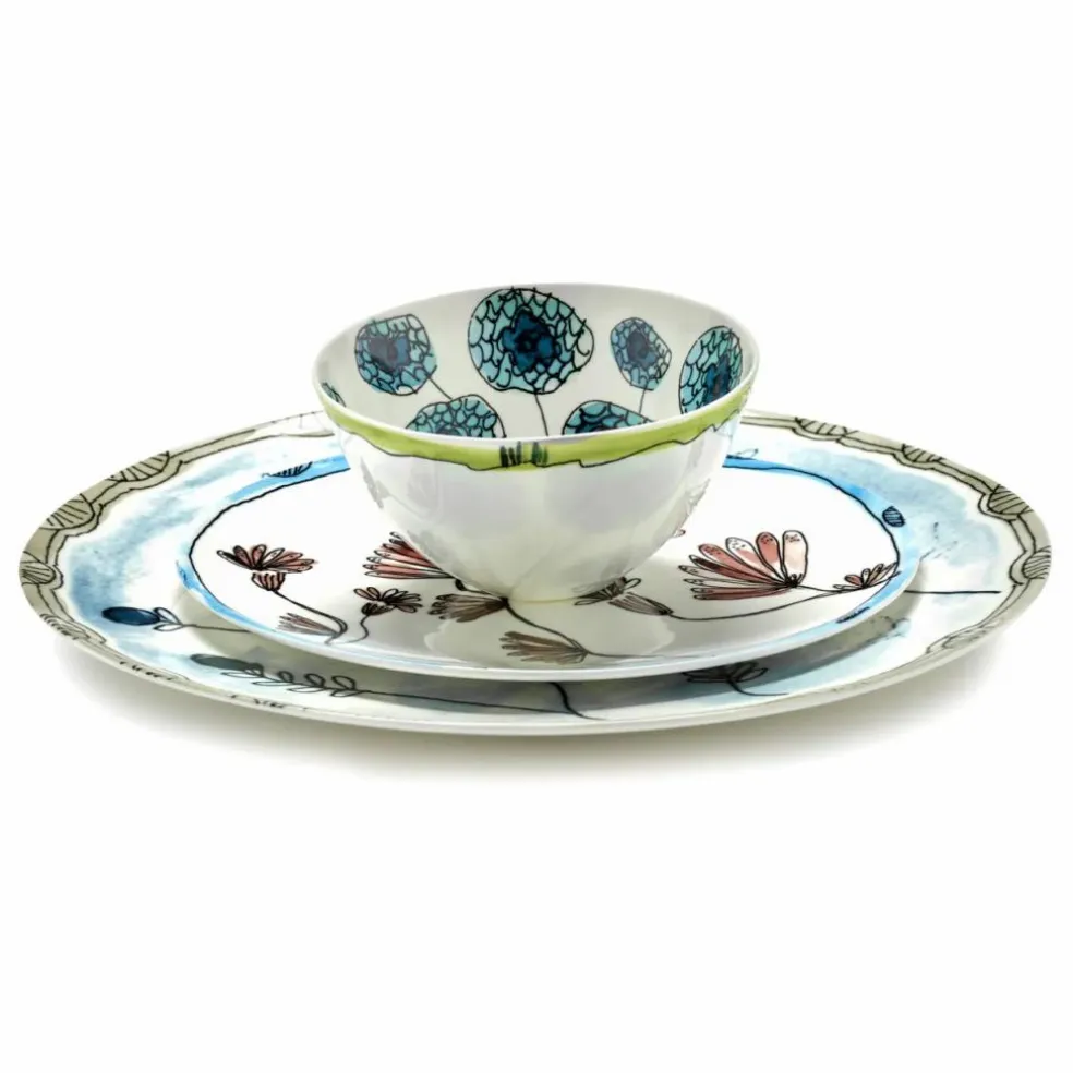Assiettes Camelia, Serax for Marni - Set de 2 | Aubergine