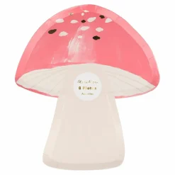 Assiettes en carton Champignon - Set de 8