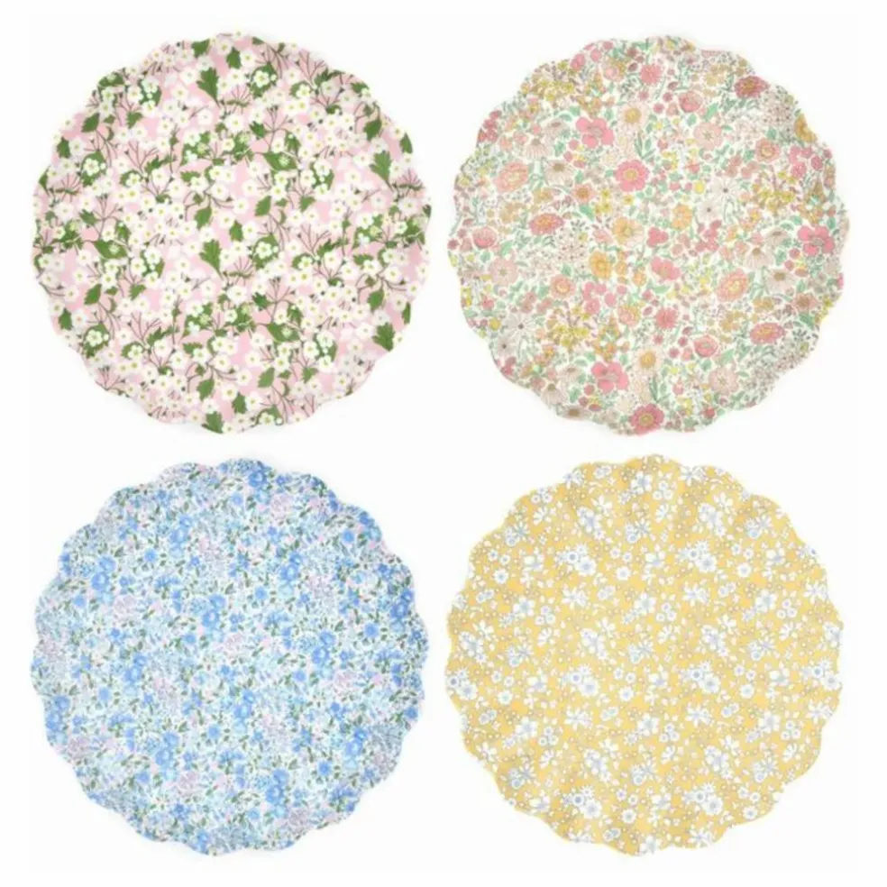 Assiettes en mélamine - Meri Meri x Liberty - Set de 4