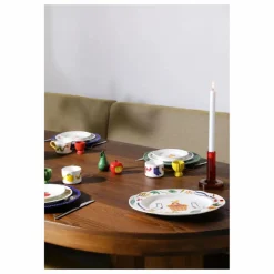 Assiettes en porcelaine Perle - Set de 2 | Bleu