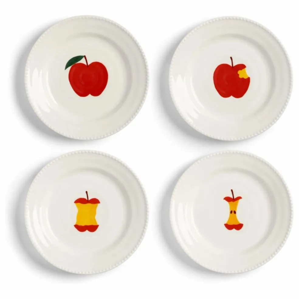 Assiettes Haines - Set de 4 | Rouge